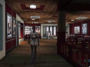 BDSM Mistress in Latex Dominates 3D Cartoon Fetish