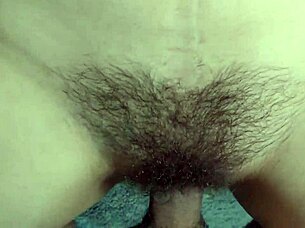 Chubby Hairy Pussy Fuck with Cumshot