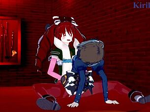 i love intense futanari sex with garie tyman, maria cadenzavna eve, and micha jawkan in symphogear hentai, it's so hot!