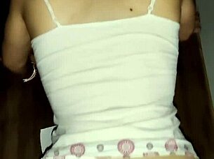 Dazzlingfacegirl begs for big cock in petite hairy pussy