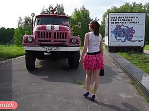 Jeny Smith Back to Flashing Ass, Legs, and Feet