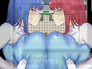 ruri and sakura flash nipple piercings in ntr police part 5 😈