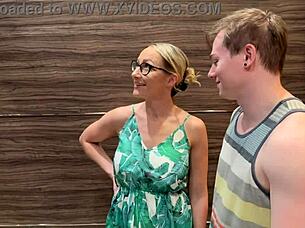 stepmom's spa weekend mix-up leads to hot spooning action. wanna see cum on that ass?