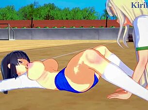yomi and ikaruga intense lesbian play