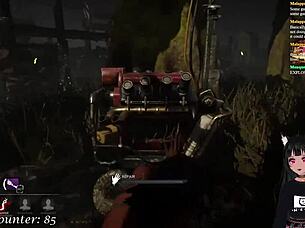 LewdNeko gets spanked while playing Dead by Daylight!