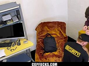 Gay Cop Punishes Brat Boy Rough