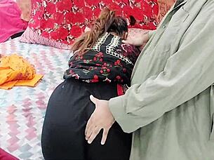 big tits step sister left door open