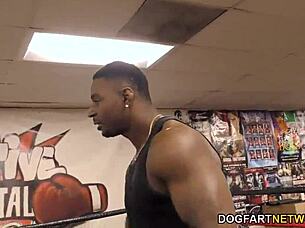 joseline kelly fucks her trainer's huge bbc right next to her husband