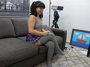 Tiny Asian Slut Gets Anal Creampie First Time