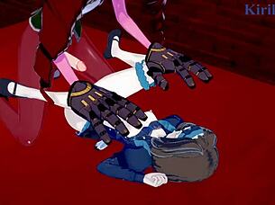 i love intense futanari sex with garie tyman, maria cadenzavna eve, and micha jawkan in symphogear hentai, it's so hot!