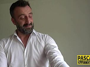 Torn Pantyhose And Cum Over Wet Pussy