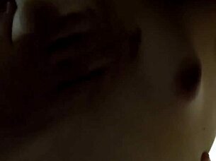 Dazzlingfacegirl begs for big cock in petite hairy pussy