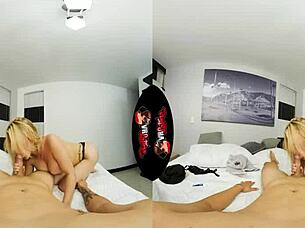 She says, 'I'm the busty Latina cum queen in VR.'