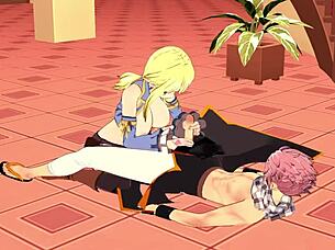 lucy natsu fairy tail hentai videos blowjob handjob horny and cumshot gameplay porn uncensored thereal3dstories.