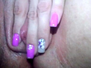 Latina brunette touches her pussy during lunch