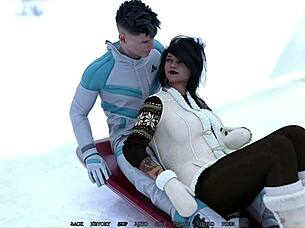 Amazing threesome with two hotties in bare witness 14 anime hentai.