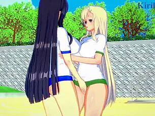yomi and ikaruga intense lesbian play