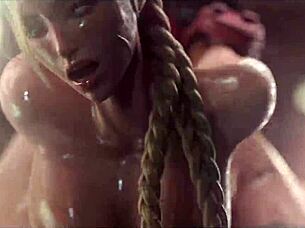 Cammy Getting Her Cheeks Clapped Bent Over