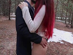 First Date in the Woods Went Bad for a Russian Slut!