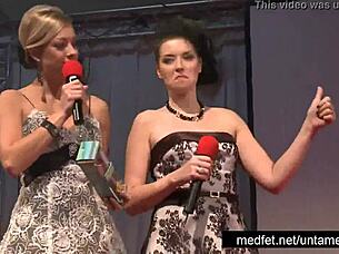 Female And Male Strippers Tease Audience Erotically