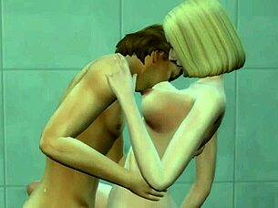 stepbrother and stepsister fuck in the shower