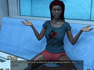 Married black beauty is upset with me in this cartoon porn video