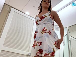 cumming in public with my interactive toy gave me a huge wet orgasm at lunch