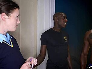 British teen ruined by three big black cocks?