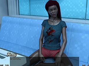 Married black beauty is upset with me in this cartoon porn video