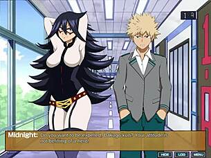 i feel the hot teacher stepping on me with big tits in bondage handjob