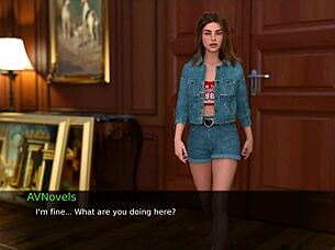 Cute Teen 18+ In Outfit Sucks Big Cock With Big Tits In Anime Game