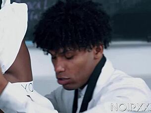 Ebony dudes adrian hart and tony genius set the books aside to fuck one another