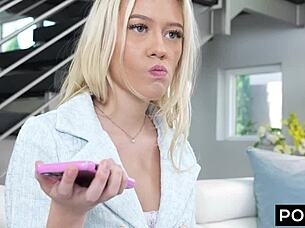 Newbie agent Skyler Storm swallows to close deal