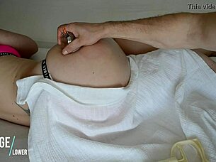 vacuum massage on european babe's big ass 😏