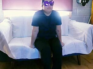 Degenerate Voyeur Touches Miss and Asks to Undress