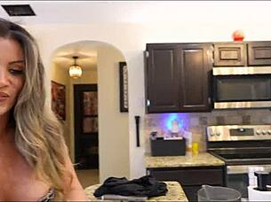 Playing strip poker with sexy stepmom coco vandi, clothes ripping off in this hentai anime.