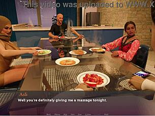 Is the prison guard fucking the inmates with her big tits?