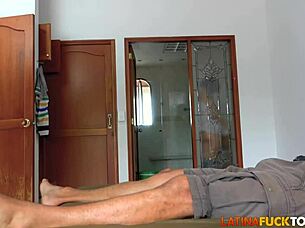 petite latina teen's virgin asshole stretched by big cock!