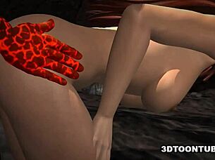 i watched this 3d babe take reptile cocks in every hole