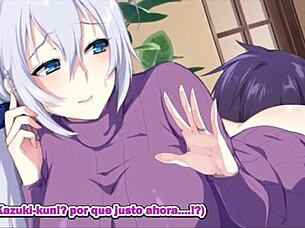 New Mom Secretly With Russian Old Man In Motion Anime Sub Español!