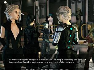 In Tales from the Unending Void 174, the mature curvy babe says, 'Fuck my big tits in this 3D hentai game.'