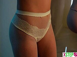 i got stucked in a room with my teen stepsister and her hot bff on halloween and things got wild