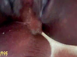 Want to see big tits ebony milf get huge cumshot on wet pussy?