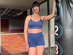 New Neighbour Stalks Me At The Gym And Comes Home To Destroy My Ass