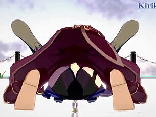 Amber and Fischl's adventure with Aether