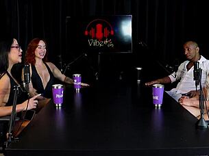 Negro Top Delicia And Maria Bittencourt Try Hard Sex In Sheer Red Lingerie!