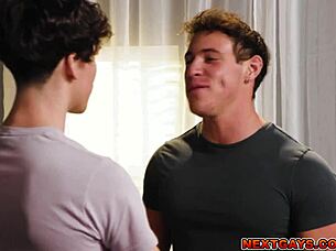 Cristiano and Kyle Fletcher fuck bareback in intense gay scene