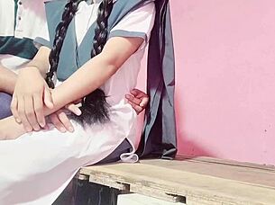 Indian Student Gets Pounded by Her Tuition Teacher, Huh?