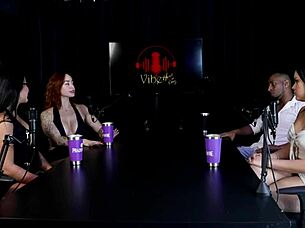 Negro Top Delicia And Maria Bittencourt Try Hard Sex In Sheer Red Lingerie!