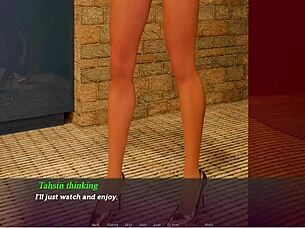 Is the prison guard fucking the inmates with her big tits?